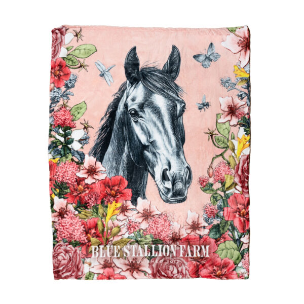 Rocky Floral Bouquet Throw Blanket