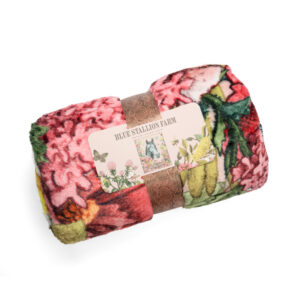 Rocky Floral Bouquet Throw Blanket