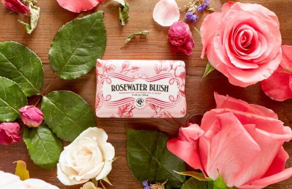 Rosewater Blush Bar Soap - 100g