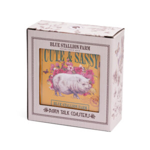 Barn Talk Set Of 4 Coasters