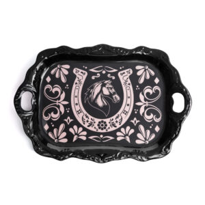Lucky Charm Horseshoe Melamine Serving Tray
